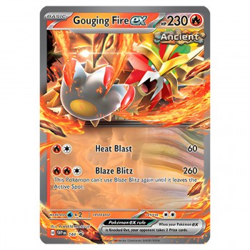Pokémon TCG: Paradox Destinies Gouging Fire Ex rinkinys metalinėje dėžutėje Pokémon TCG: Paradox Destinies Gouging Fire Ex rinkinys metalinėje dėžutėje